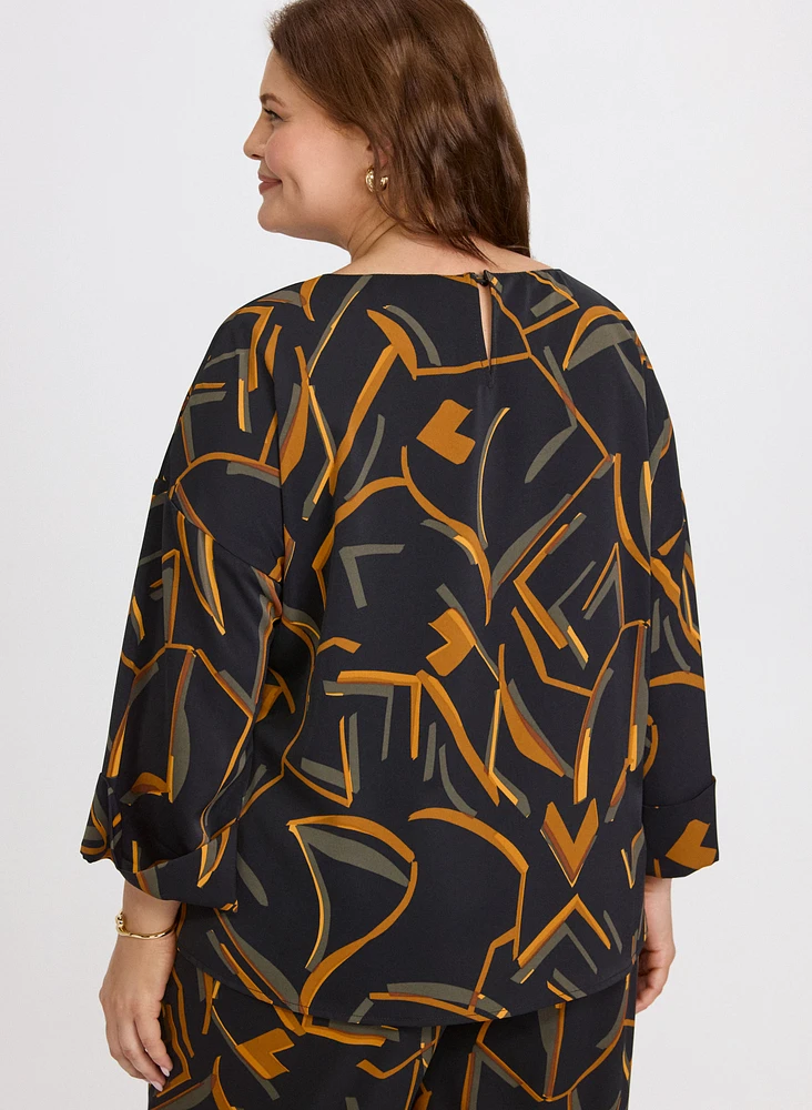 Joseph Ribkoff - Blouse à lignes abstraites