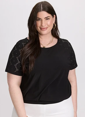 Short Raglan Sleeve Top