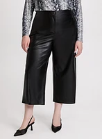 Vegan Leather Culotte Pants