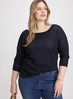 Pull en tricot ajouré