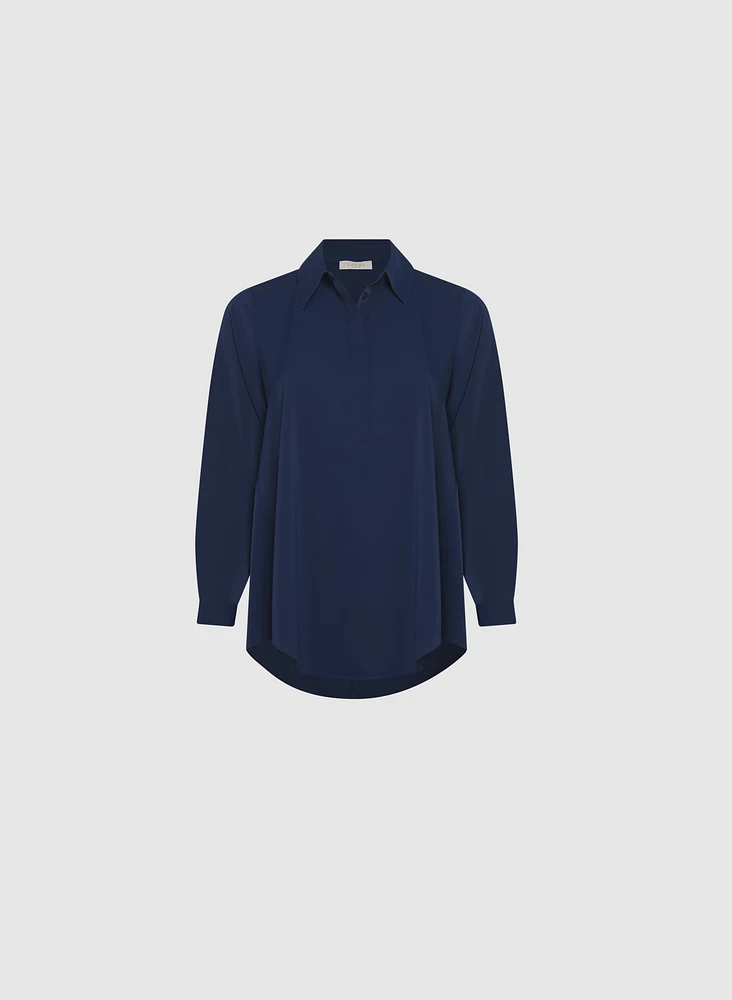 Blouse à col polo