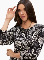 Paisley Print Top