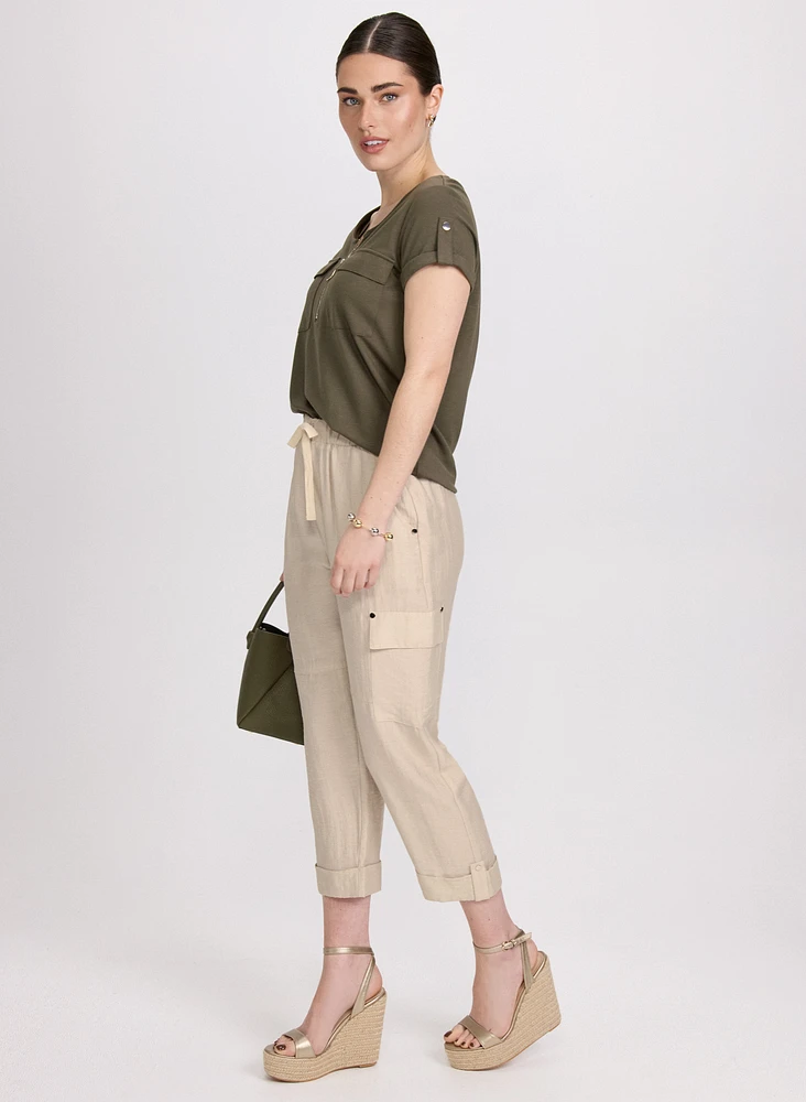 Capri cargo en lin extensible