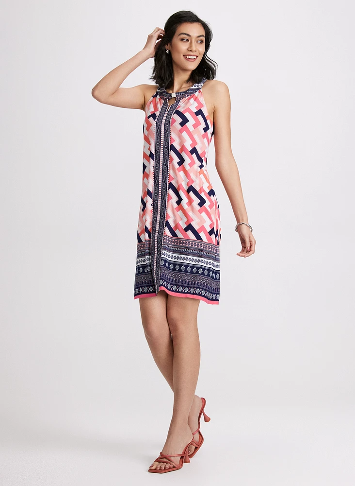 Mixed Print Dress