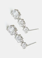 Tiered Cubic Zirconia Earrings