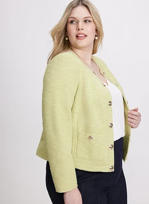 Open Bouclé Jacket