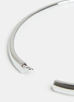 Bracelet jonc à zircons cubiques