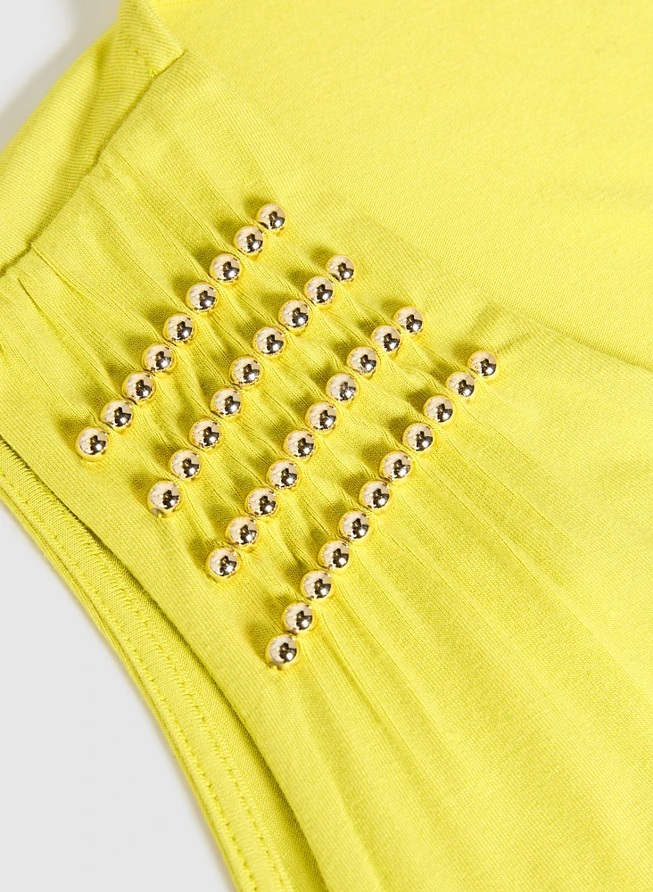 Sleeveless Beaded Top
