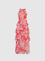 Tiered Floral Dress