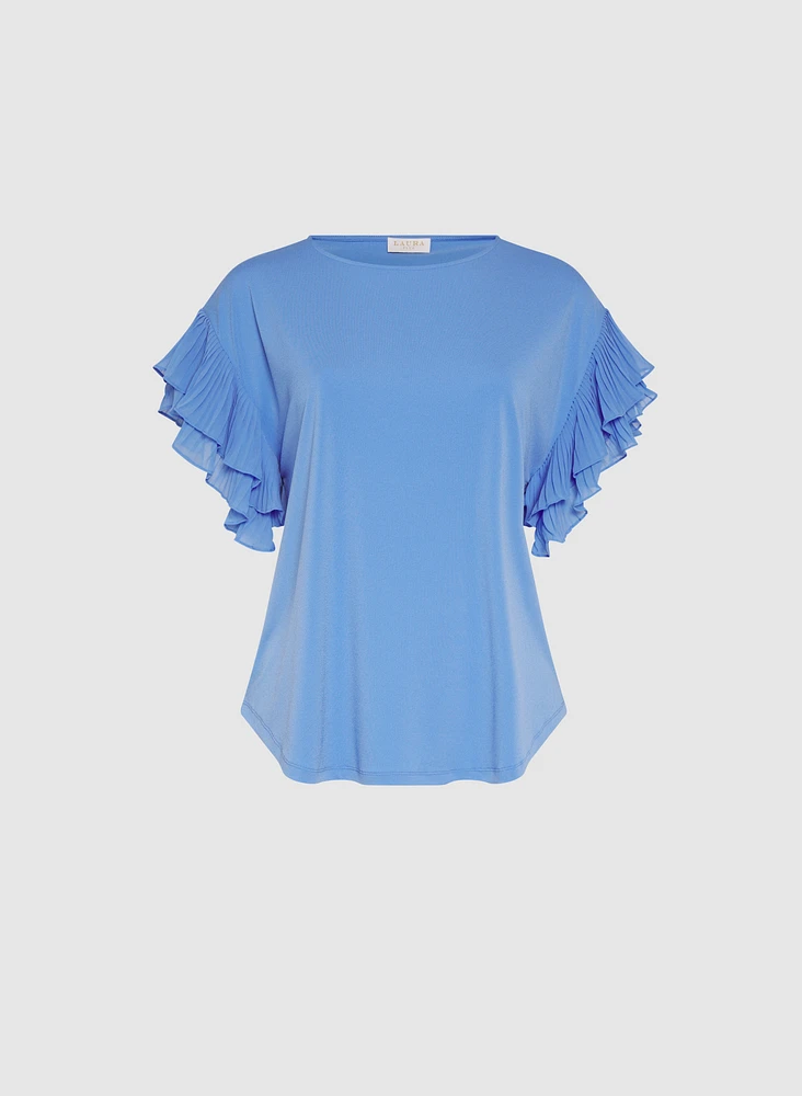 Pleated Sleeve Top
