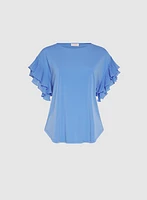 Pleated Sleeve Top