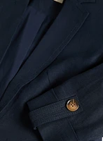 Blazer en mélange de lin
