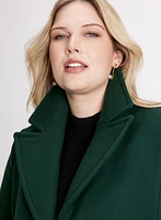 Manteau long en mélange de laine