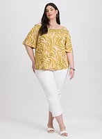 Abstract Zebra Print Top