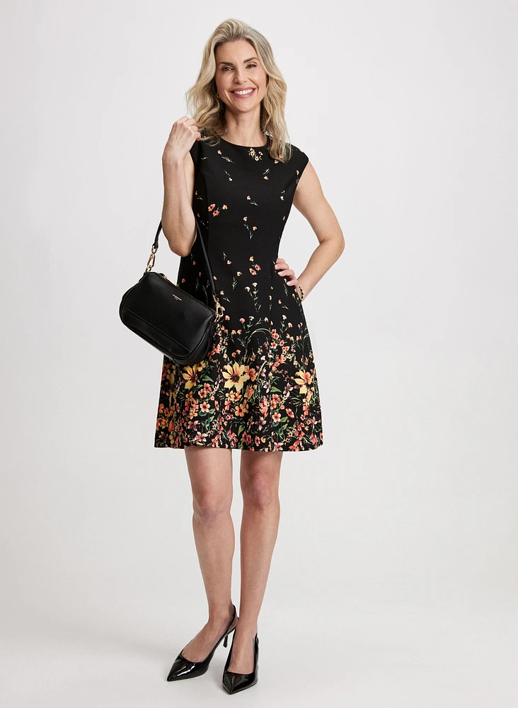 Gradient Floral Print Dress