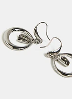 Open Hoop Drop Earrings