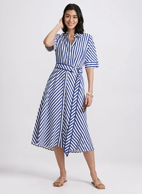 Striped Midi Dress