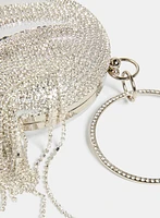 Fringed Crystal Ball Clutch