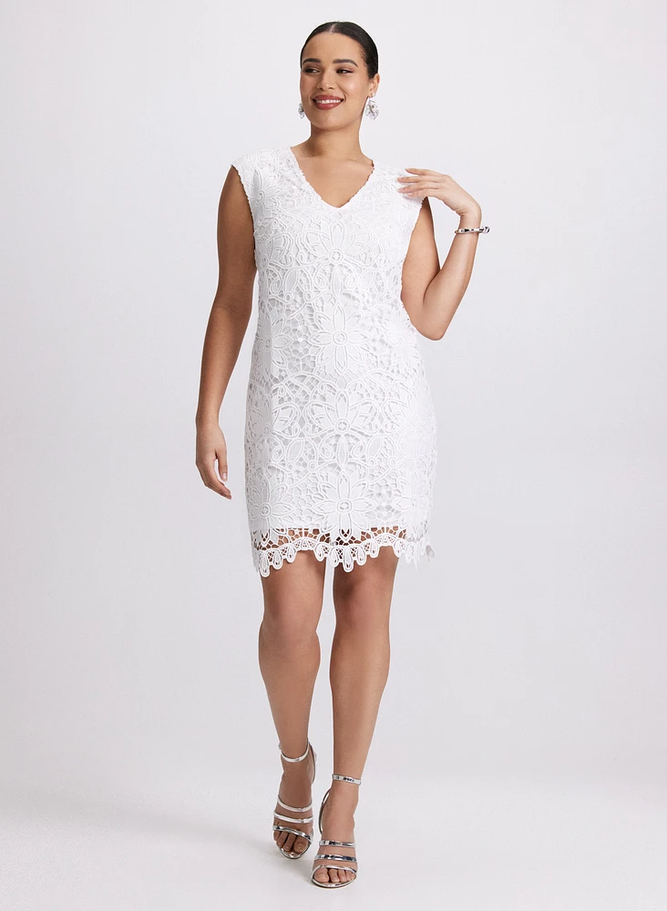 Scalloped Lace Dress