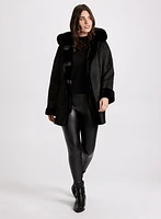 Faux-Shearling Coat