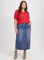 Drawstring Hem T-Shirt
