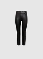 Sofia Vegan Leather Slim-Leg Pants