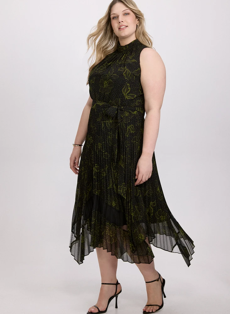 Floral Halter Neck Dress