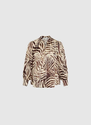 Melanie Lyne - Zebra Print Blouse