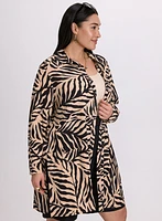 Blouse à motif de feuilles