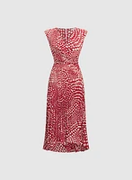 Polka Dot Plissé Dress