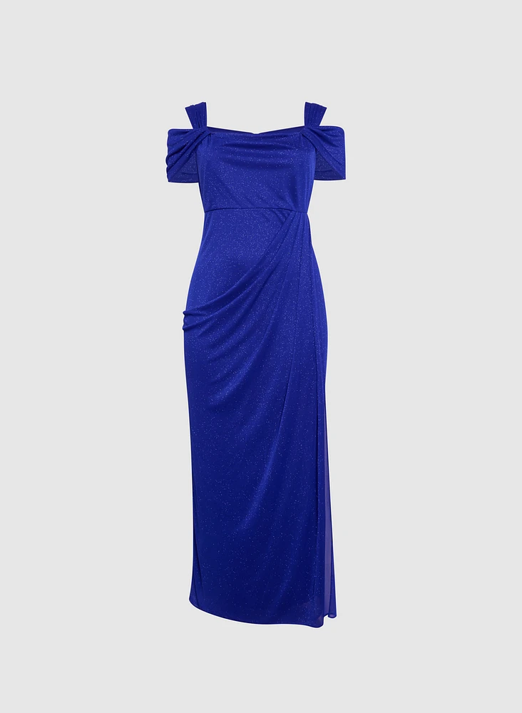 Robe brillante en filet