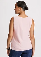 Sleeveless V-Neck Blouse