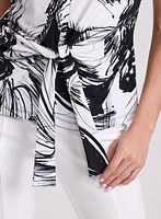 Abstract Print Top