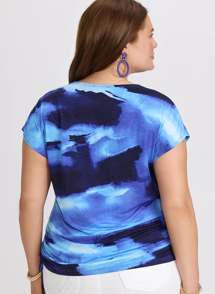 T-shirt à motif abstrait