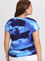 T-shirt à motif abstrait