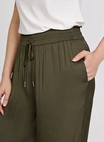 Pantalon Olivia large à taille élastique