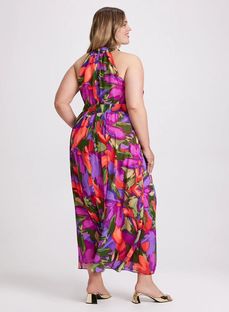 Tropical Print Dress