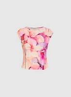 Floral Cap Sleeve Top