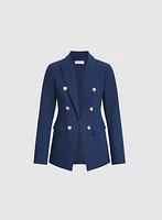 Blazer à effet double boutonnage