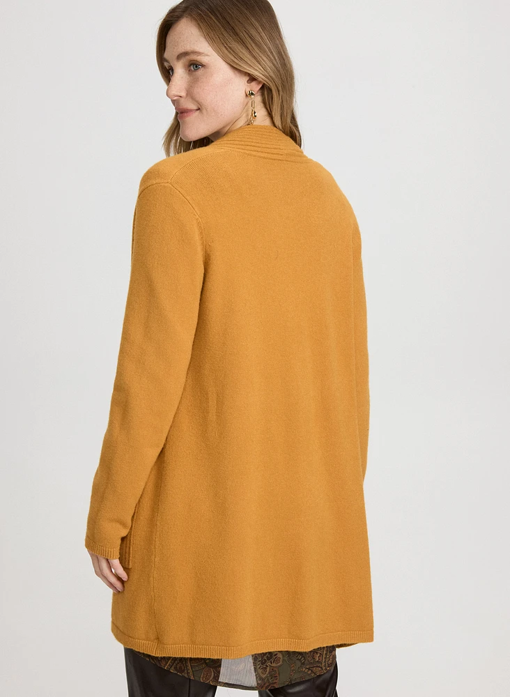 Cardigan en tricot côtelé