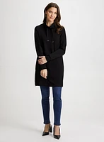 Funnel Neck Zip Detail Tunic