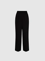 Pull-On Wide-Leg Pants