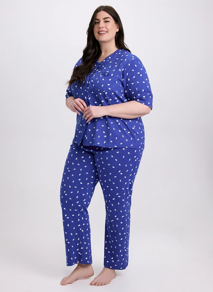 Floral Print Pyjama Set