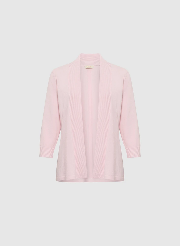 Cardigan en tricot pointelle