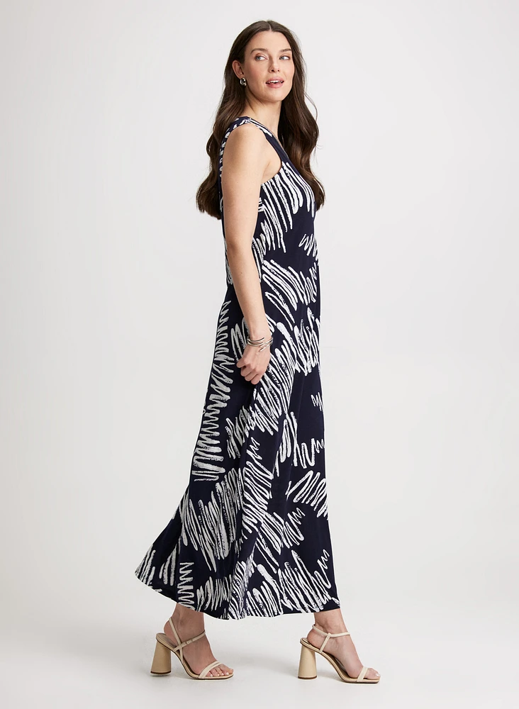 Abstract Pattern Maxi Dress