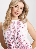 Floral Print Sleeveless Top