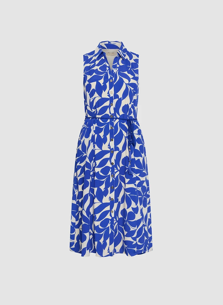 Floral Print Button Down Dress