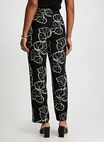 Wide-Leg Crepe Pants