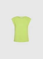 Metallic Button T-Shirt