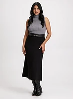 Panel Insert Midi Skirt